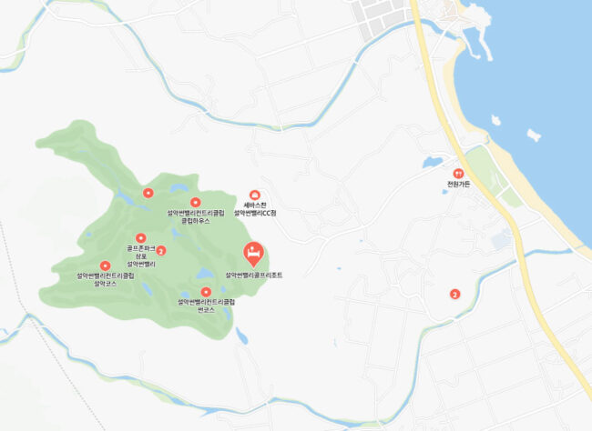 - 주소 : 강원특별자치도 고성군 죽왕면 썬밸리 - 안내문의 : (주)설악레저 담당자 010-2396-2082